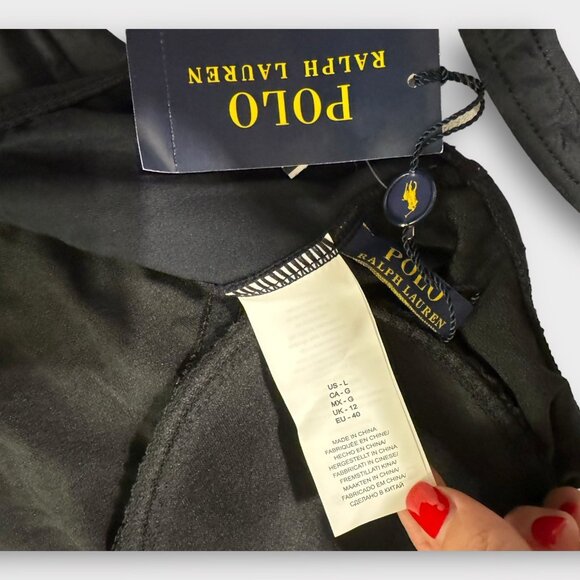 Polo Ralph Lauren Scoopback One-Piece Swimsuit sz L NEW - Picture 7 of 11